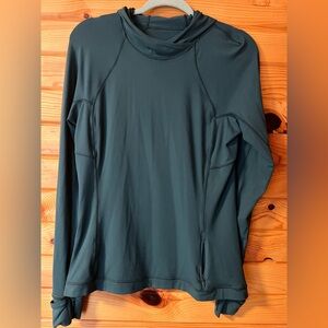 Women’s Lululemon Rulu Long Sleeve Hoodie Green Size 10